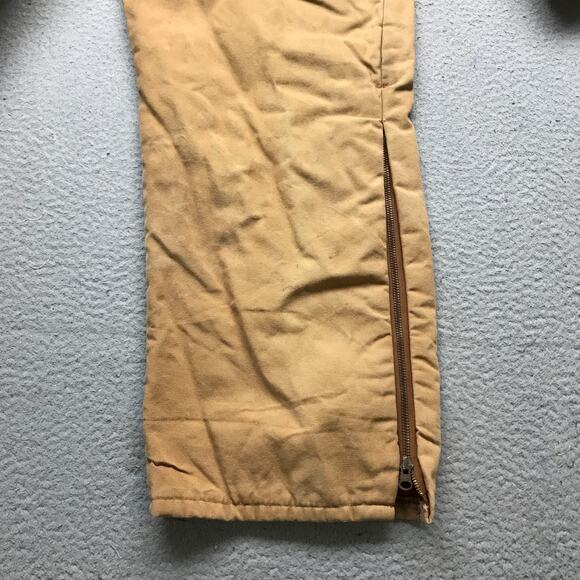 Vintage Zero Zone By Walls Insulated Canvas Coveralls Mens Large Tall Brown - Picture 14 of 16